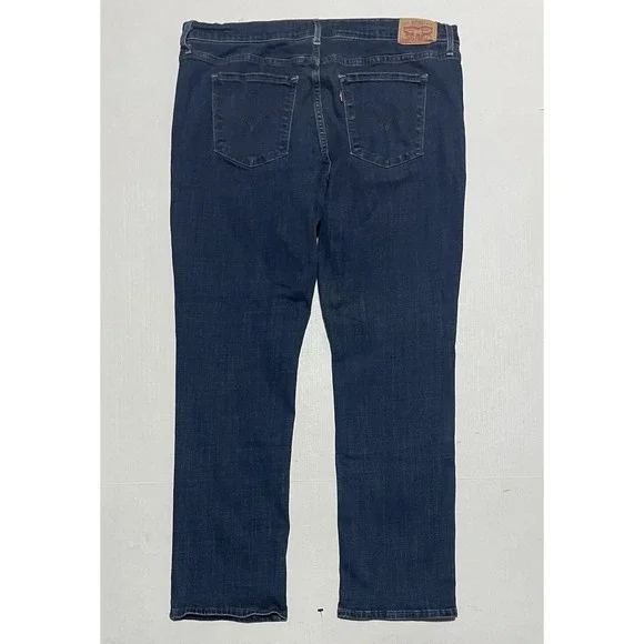 Levi's 314 Shaping Straight Jeans Women's Size 33 X 28 Blue Mid Rise Denim - Picture 7 of 8